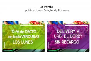 diseños google my business para productos saludables